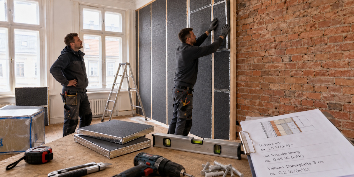 Innendämmung im Altbau_U-Wert Innendämmung im Altbau montieren
