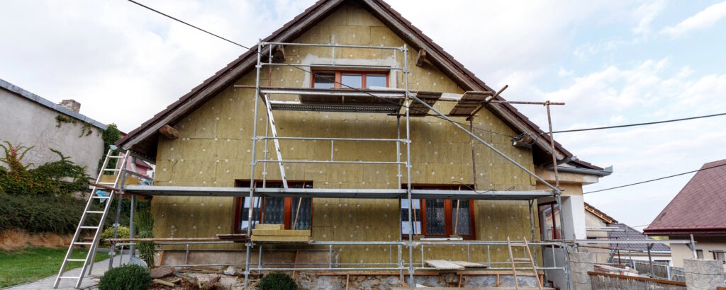 5 cm Dämmung an Fassade