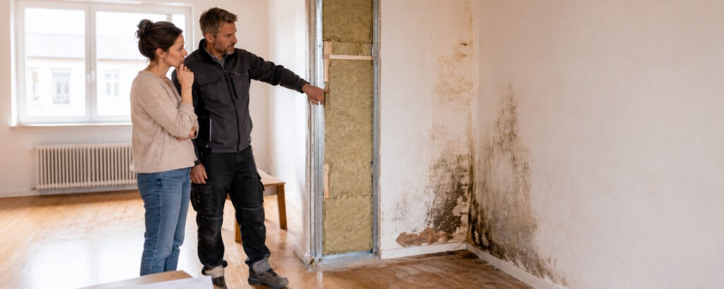 Innendämmung Nachteile bei feuchter Altbauwand mit sichtbarem Schimmel