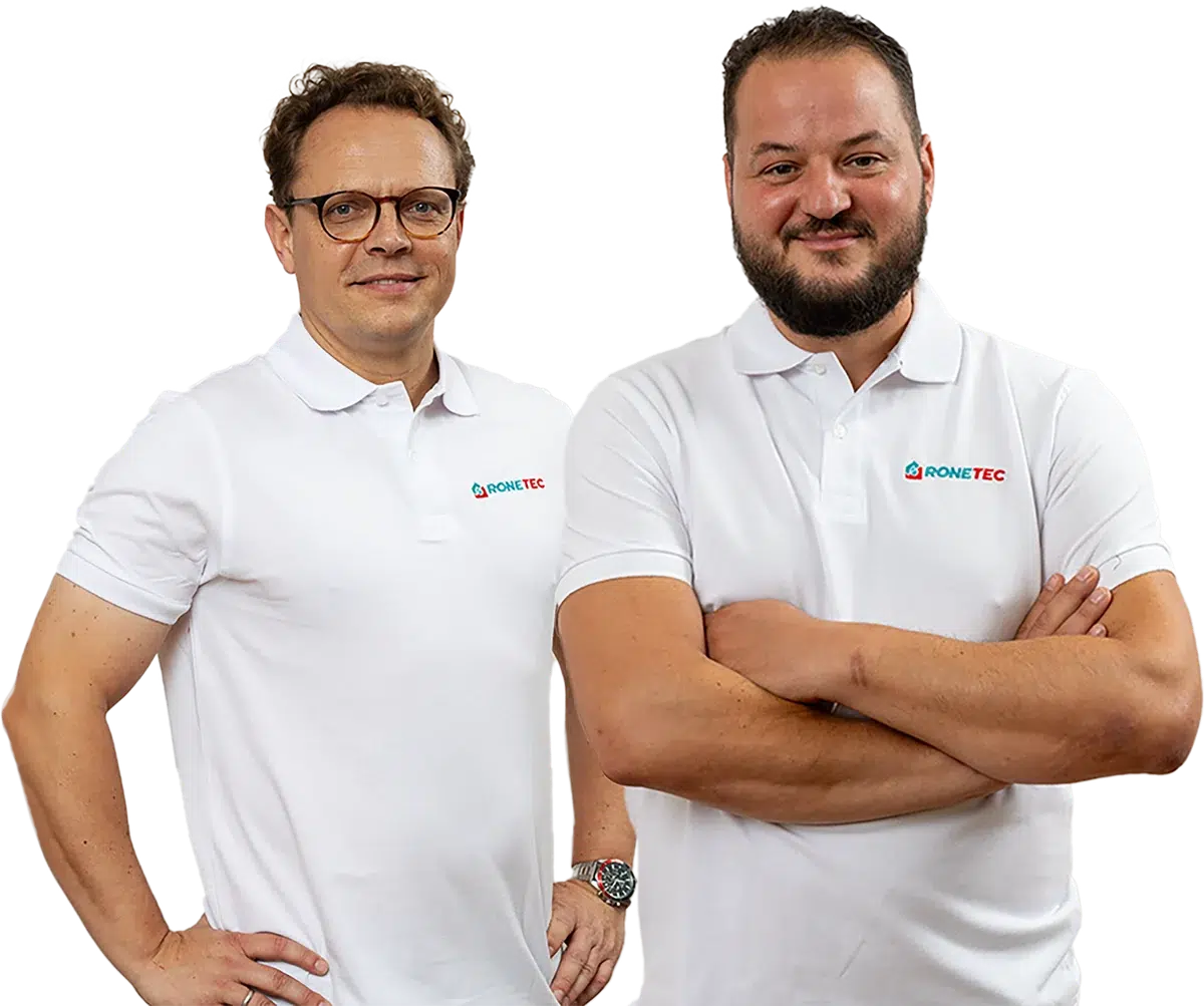 Roul Radeke und Nenad Veljkovic, Geschäftsführer der RONETEC Abdichtungstechnik GmbH